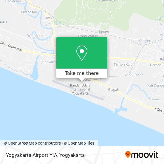 Yogyakarta Airport YIA map