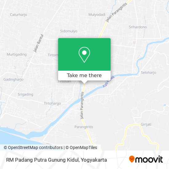 RM Padang Putra Gunung Kidul map