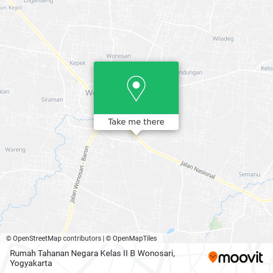 Rumah Tahanan Negara Kelas II B Wonosari map