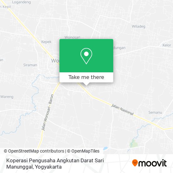 Koperasi Pengusaha Angkutan Darat Sari Manunggal map