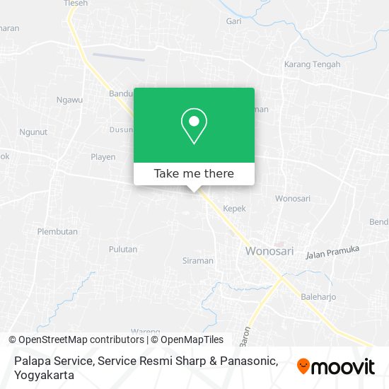 Palapa Service, Service Resmi Sharp & Panasonic map