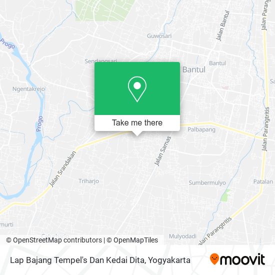 Lap Bajang Tempel's Dan Kedai Dita map