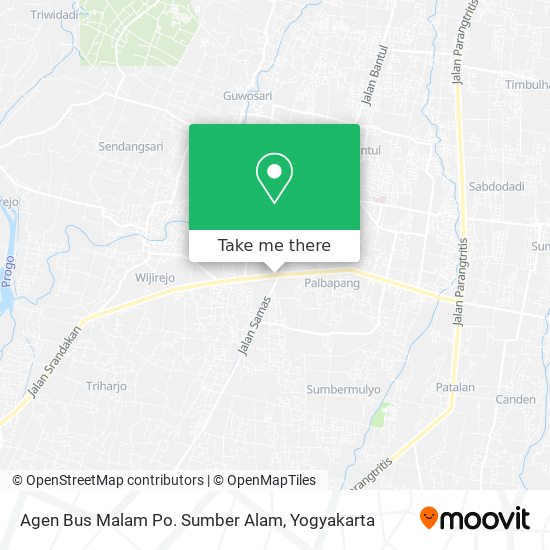 Agen Bus Malam Po. Sumber Alam map