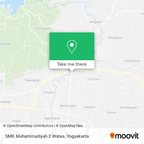 SMK Muhammadiyah 2 Wates map