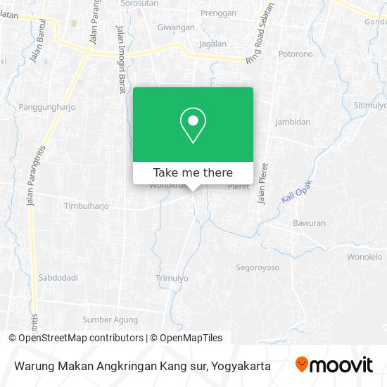 Warung Makan Angkringan Kang sur map
