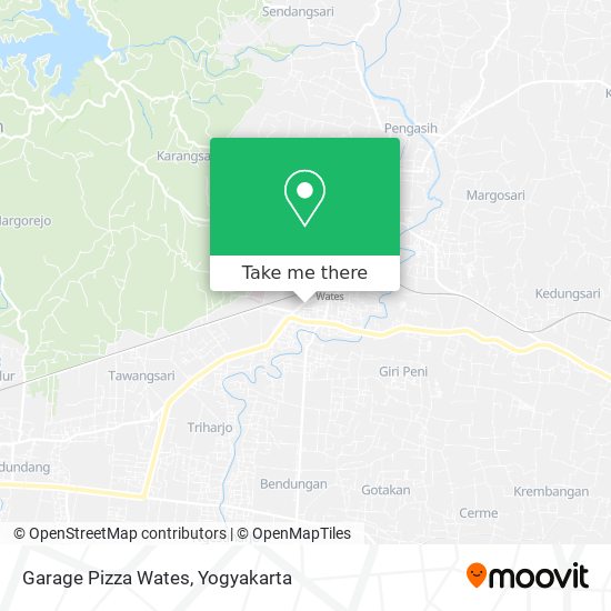 Garage Pizza Wates map