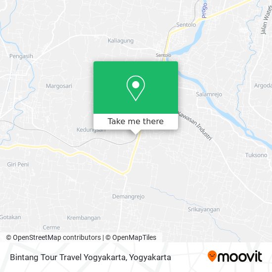 Bintang Tour Travel Yogyakarta map