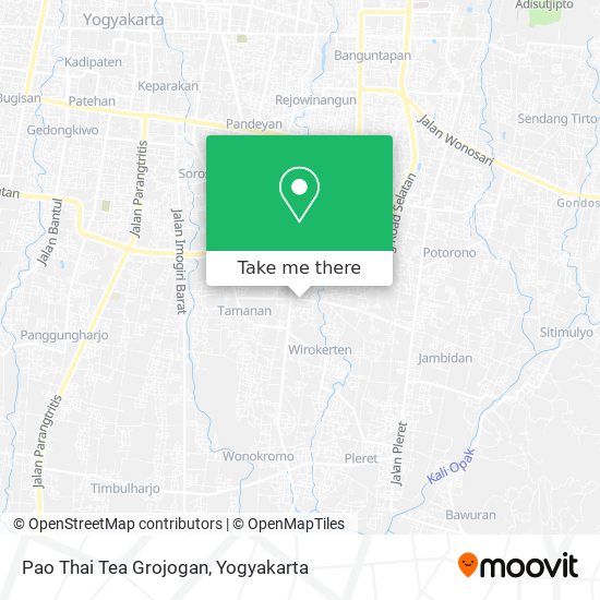 Pao Thai Tea Grojogan map