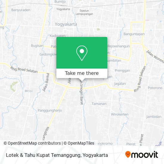 Lotek & Tahu Kupat Temanggung map