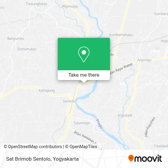 Sat Brimob Sentolo map