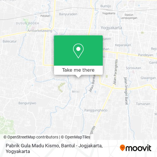 Pabrik Gula Madu Kismo, Bantul - Jogjakarta map