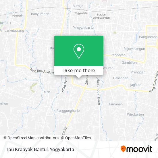 Tpu Krapyak Bantul map