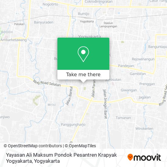 Yayasan Ali Maksum Pondok Pesantren Krapyak Yogyakarta map