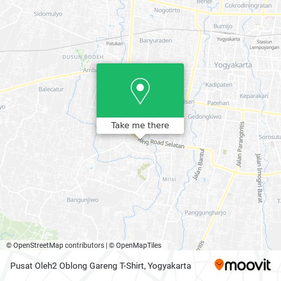 Pusat Oleh2 Oblong Gareng T-Shirt map