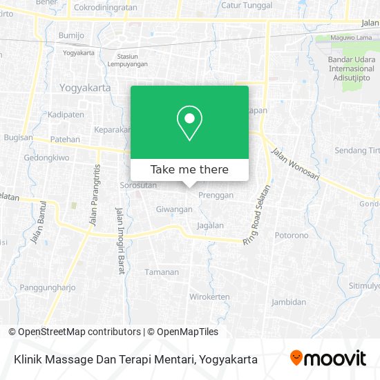 Klinik Massage Dan Terapi Mentari map