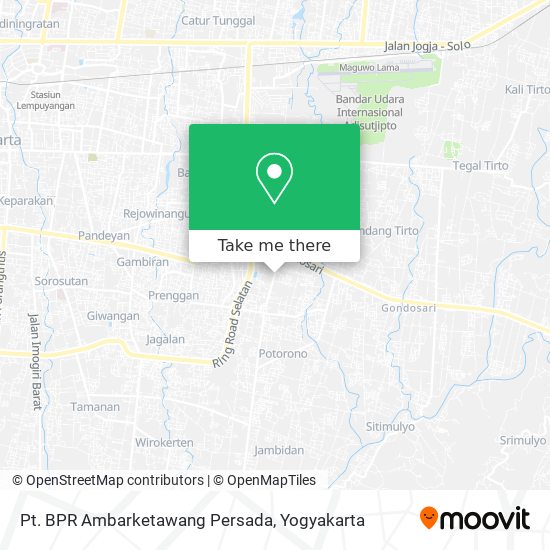 Pt. BPR Ambarketawang Persada map