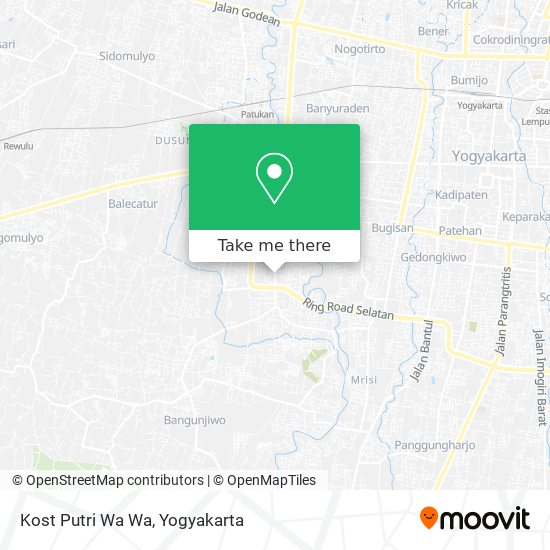 Kost Putri Wa Wa map