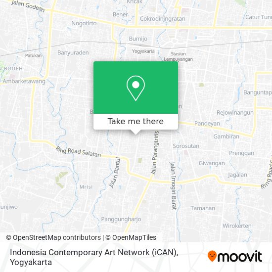 Indonesia Contemporary Art Network (iCAN) map