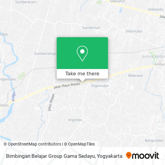 Bimbingan Belajar Group Gama Sedayu map