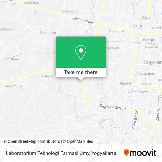 Laboratorium Teknologi Farmasi Umy map