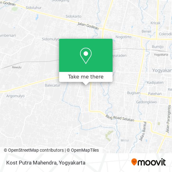 Kost Putra Mahendra map