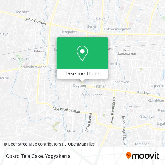 Cokro Tela Cake map