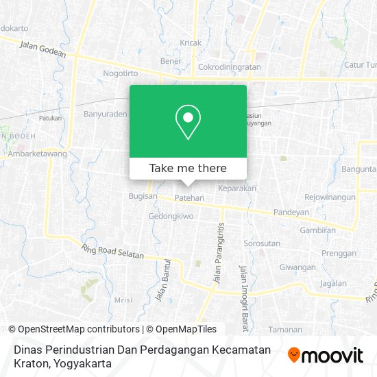 Dinas Perindustrian Dan Perdagangan Kecamatan Kraton map