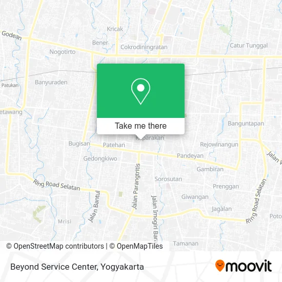 Beyond Service Center map