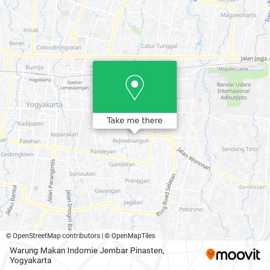 Warung Makan Indomie Jembar Pinasten map