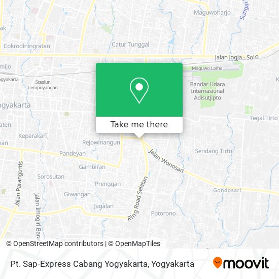 Pt. Sap-Express Cabang Yogyakarta map