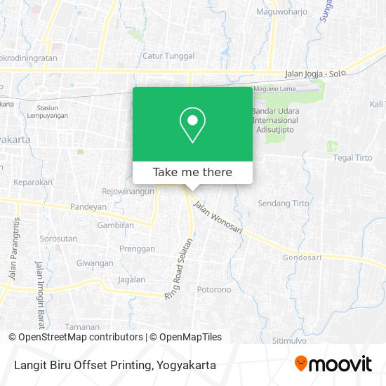 Langit Biru Offset Printing map
