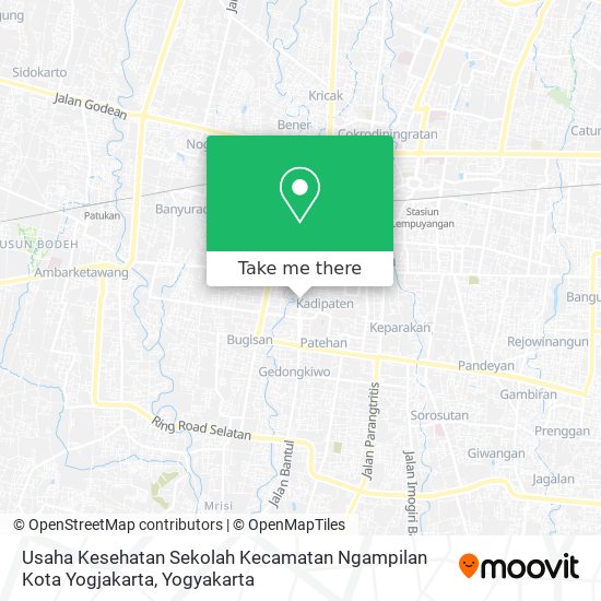 Usaha Kesehatan Sekolah Kecamatan Ngampilan Kota Yogjakarta map