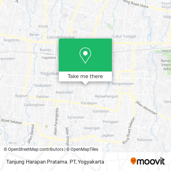 Tanjung Harapan Pratama. PT map