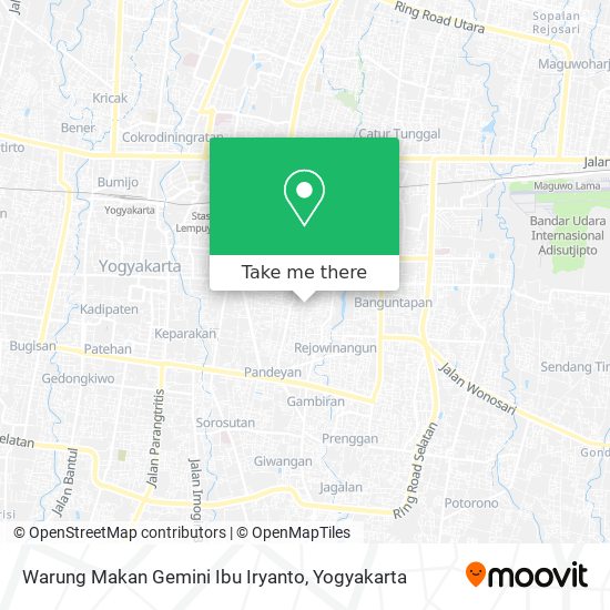 Warung Makan Gemini Ibu Iryanto map