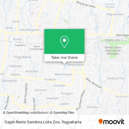 Gajah Resto Gembira Loka Zoo map