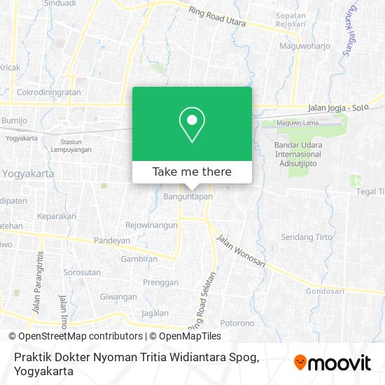 Praktik Dokter Nyoman Tritia Widiantara Spog map