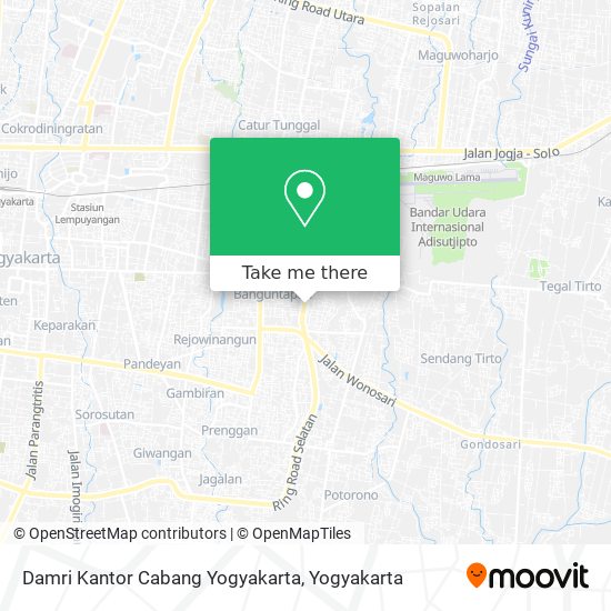 Damri Kantor Cabang Yogyakarta map