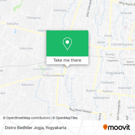 Distro Bedhiler Jogja map