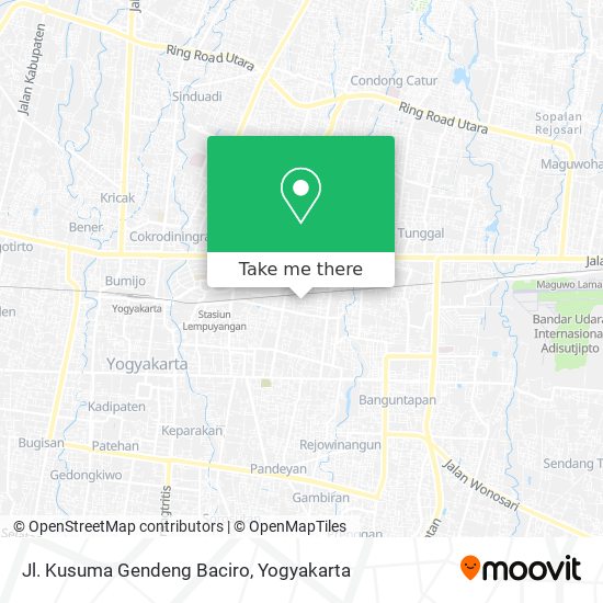 Jl. Kusuma Gendeng Baciro map