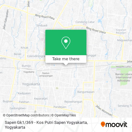 Sapen Gk1 / 369 - Kos Putri Sapen Yogyakarta map