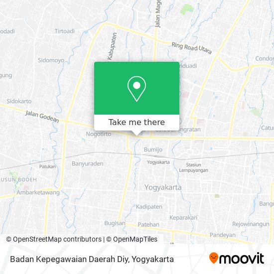 Badan Kepegawaian Daerah Diy map