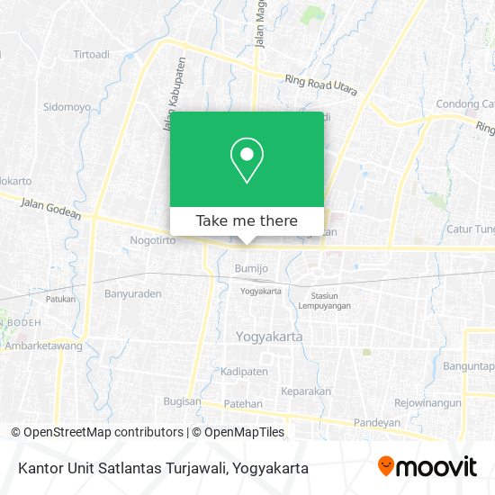 Kantor Unit Satlantas Turjawali map