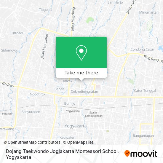 Dojang Taekwondo Jogjakarta Montessori School map