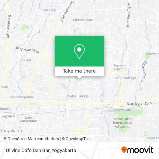 Olivine Cafe Dan Bar map