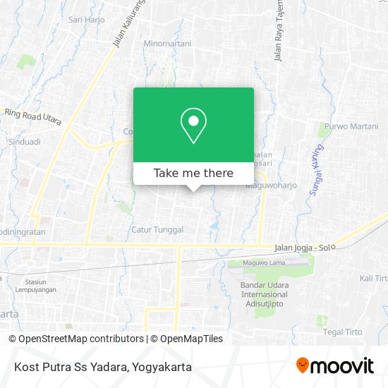 Kost Putra Ss Yadara map