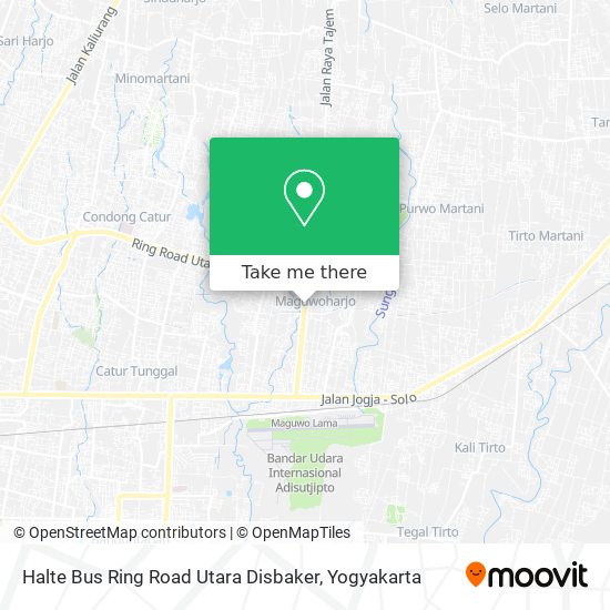 Halte Bus Ring Road Utara Disbaker map