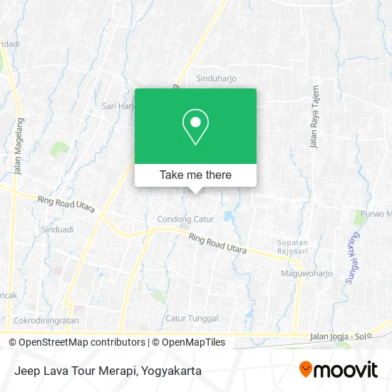 Jeep Lava Tour Merapi map