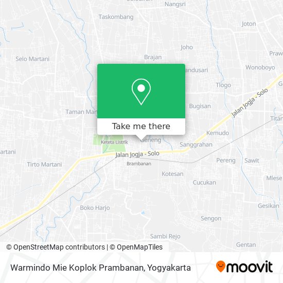 Warmindo Mie Koplok Prambanan map
