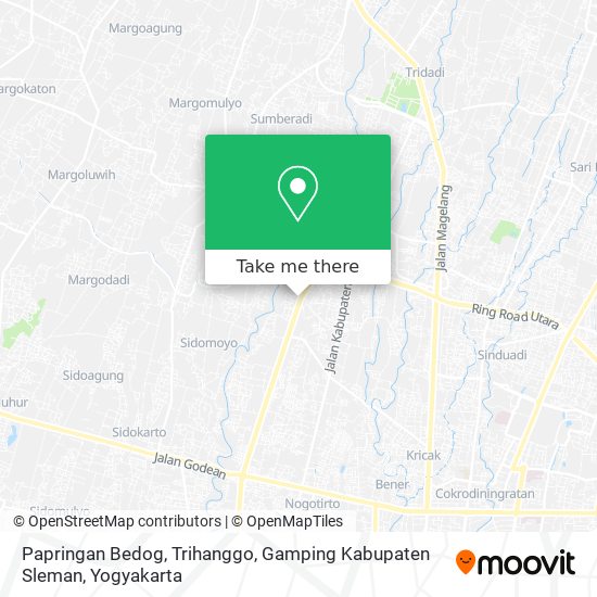 Papringan Bedog, Trihanggo, Gamping Kabupaten Sleman map