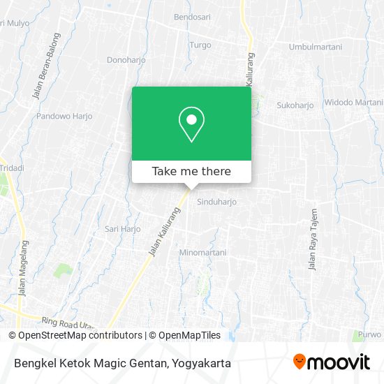 Bengkel Ketok Magic Gentan map